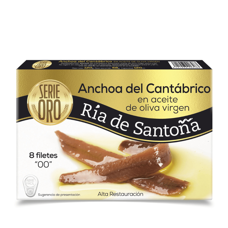 Anchoas de Santoña 00 Serie Oro Alta Restauración Ría de Santoña 8 filetes