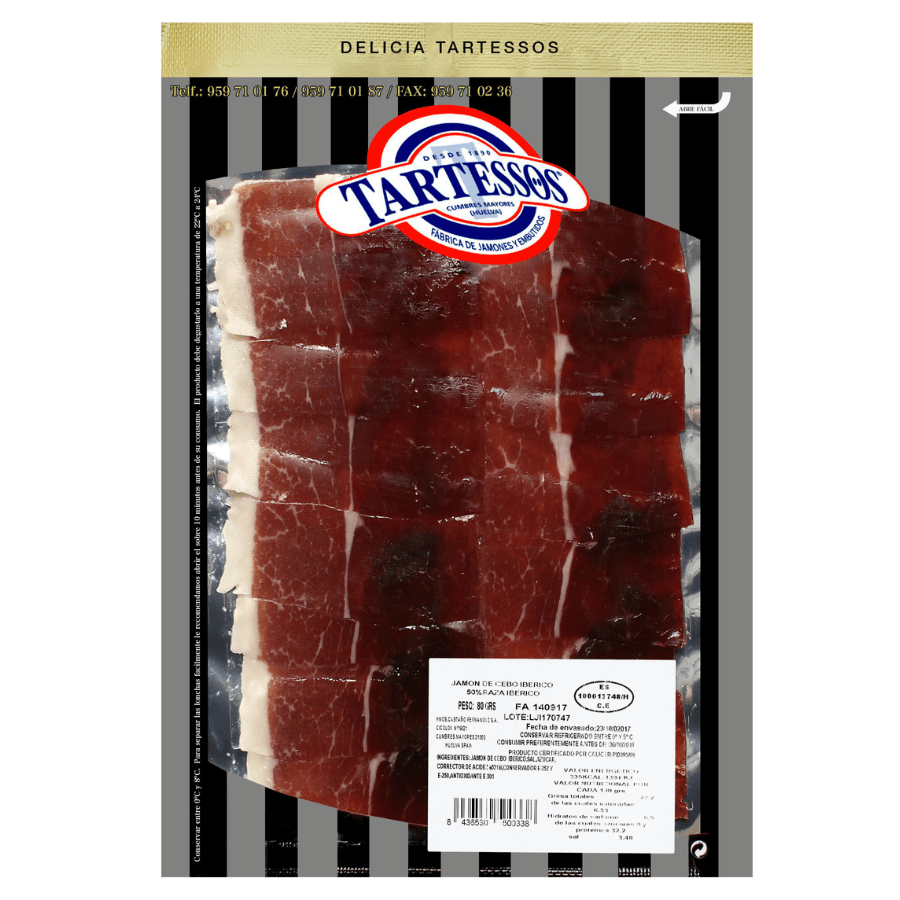 Jamon de cebo 50% raza ibérica Tartessos Jamon de cebo 50% raza ibérica Tartessos