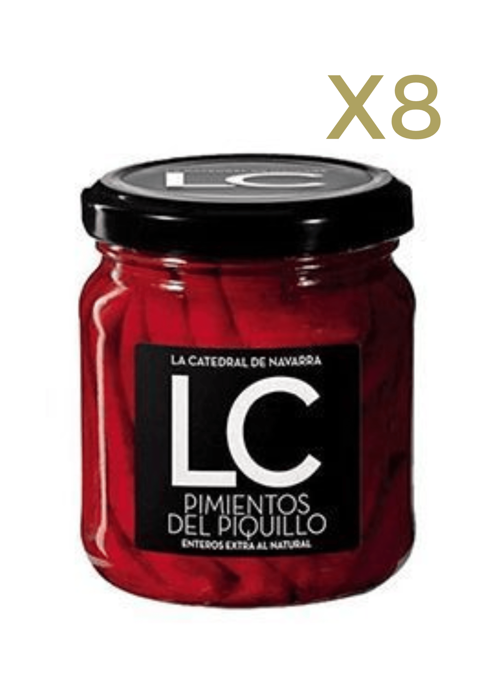 Pack 8 UDS Pimientos del piquillo La Catedral de Navarra 290 gr