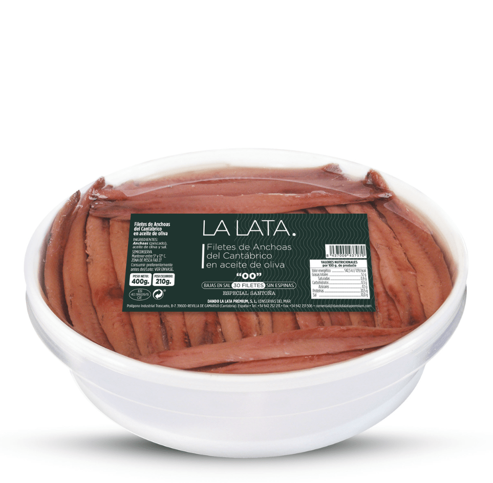 Anchois de Santoña 00 Lata de Braulio 30 filets Anchois de Santoña 00 Lata de Braulio 30 filets