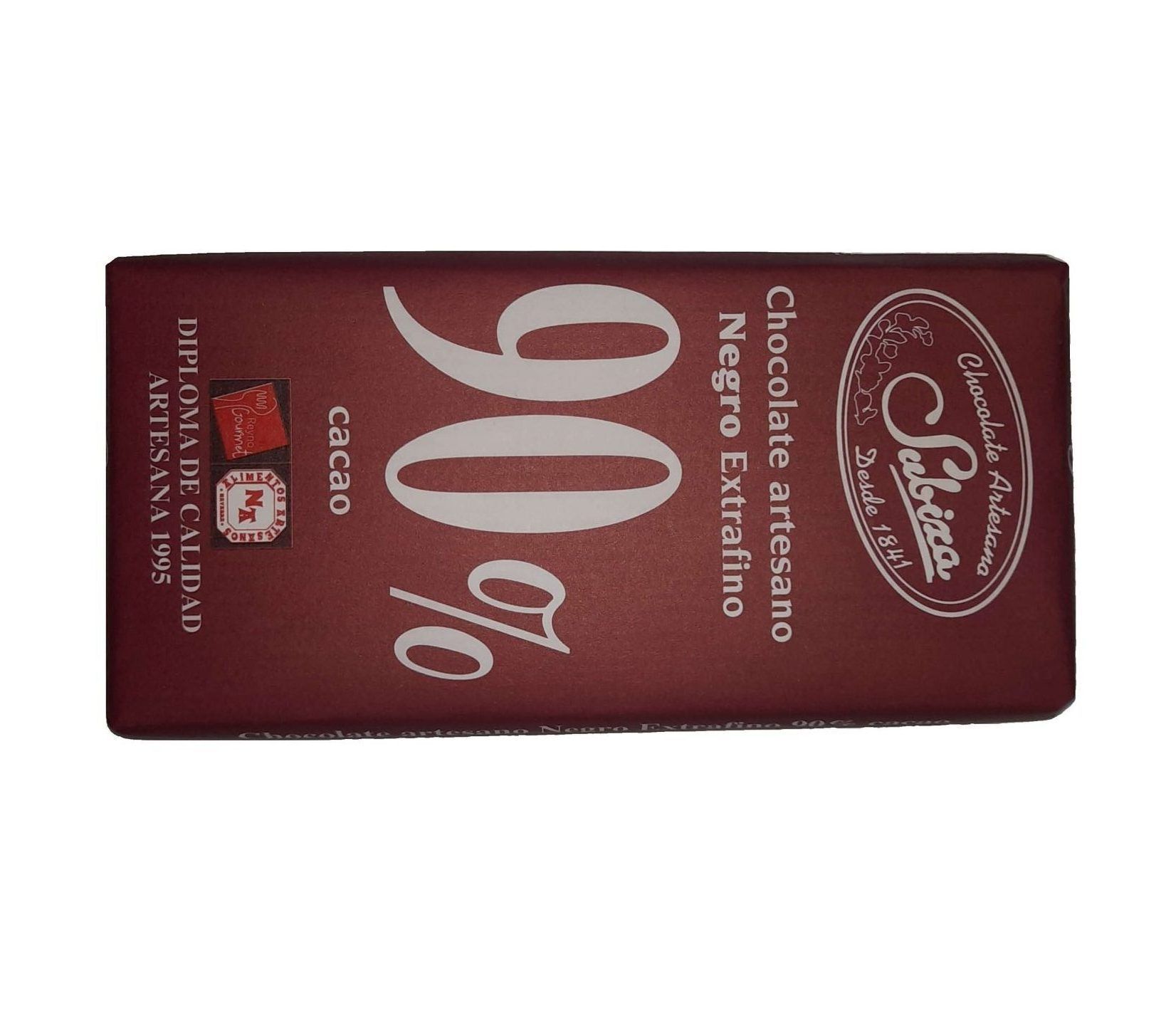 Chocolate Subiza artesano negro extrafino 90% cacao