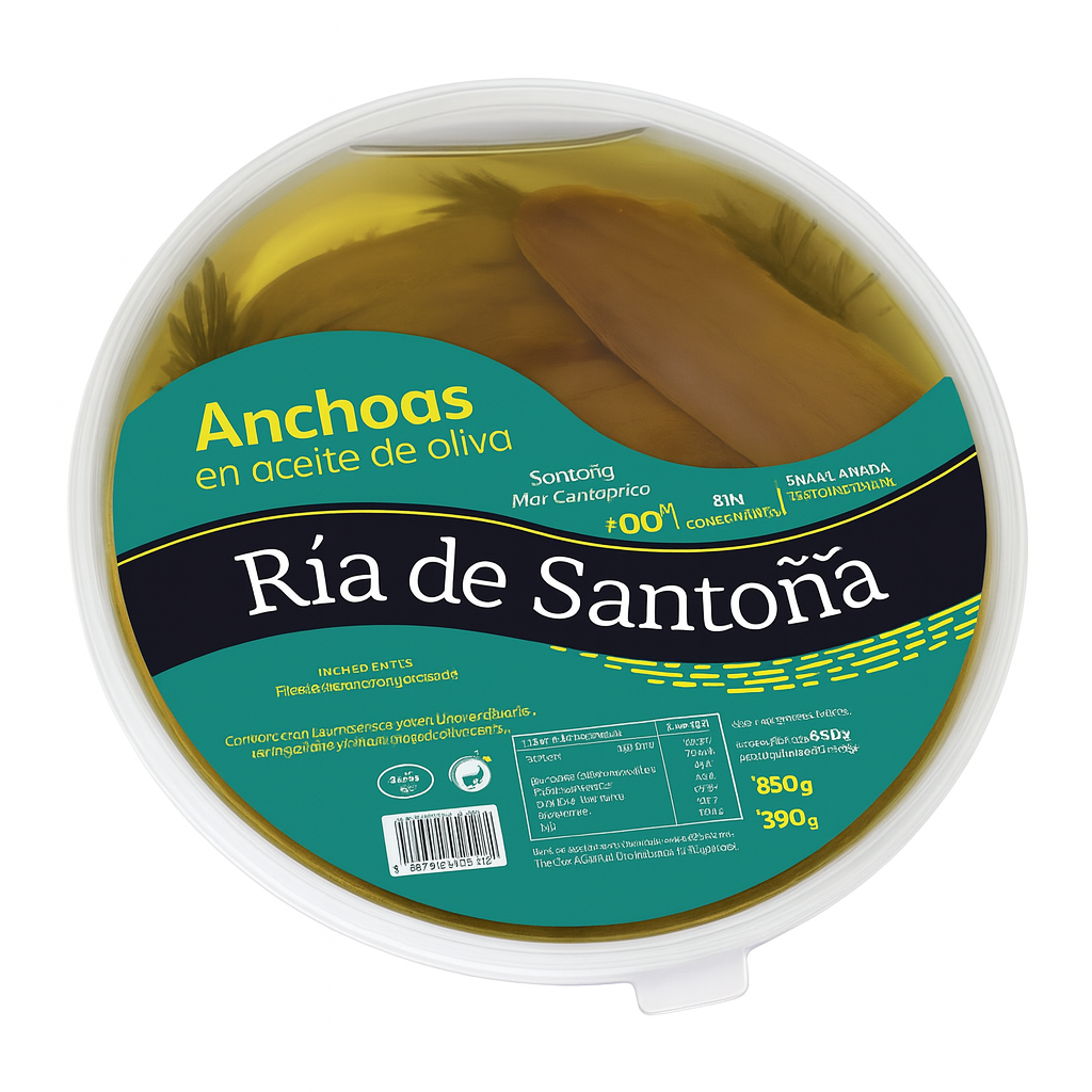 Cantabrian anchovies in olive oil "0" 20 butterflies Ria de Santoña