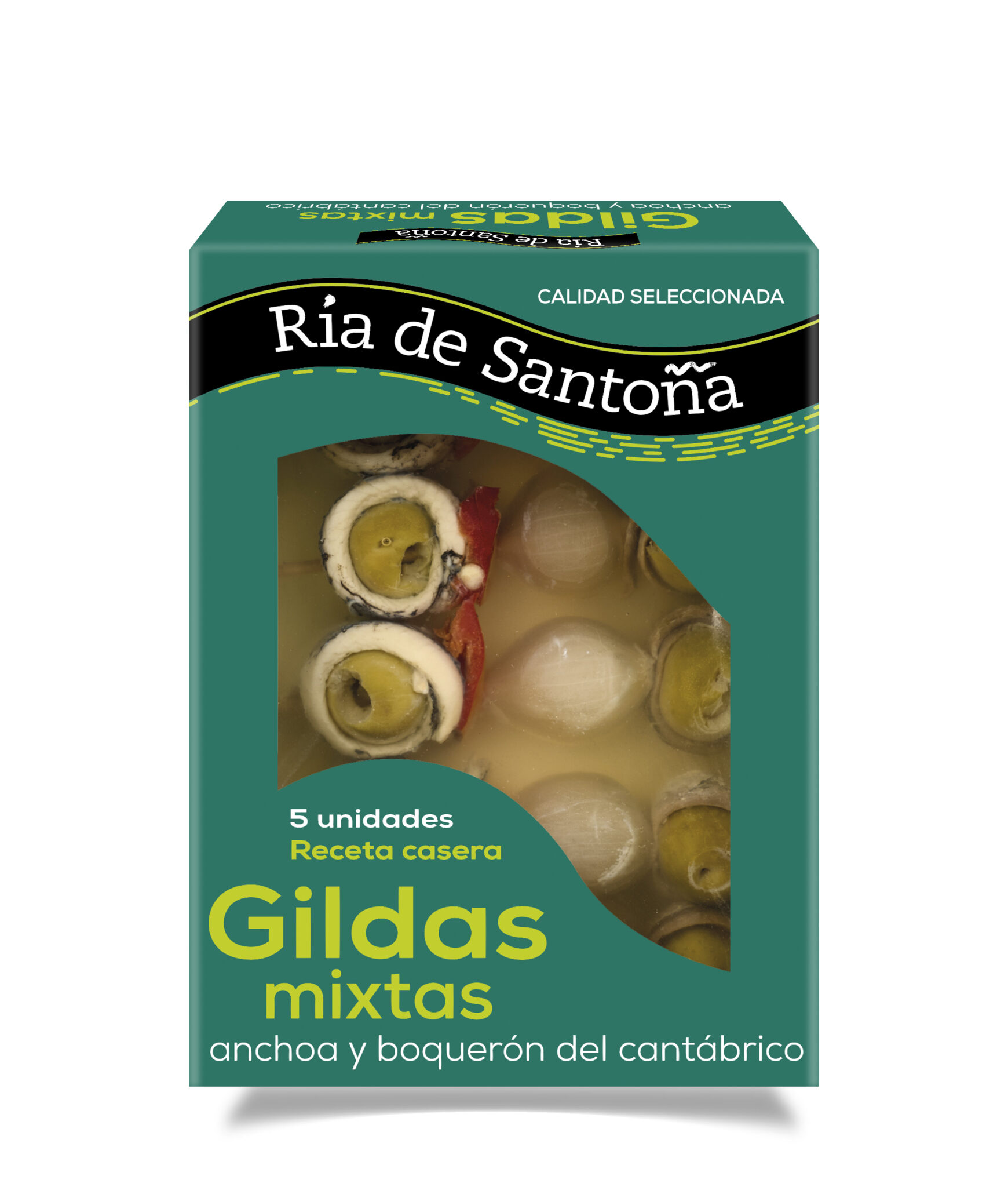 Gildas mixtas de anchoa y boquerón del cantábrico Ría de Santoña