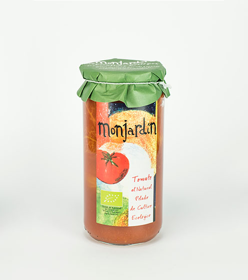 Tomate pelado al natural ecológico Monjardín