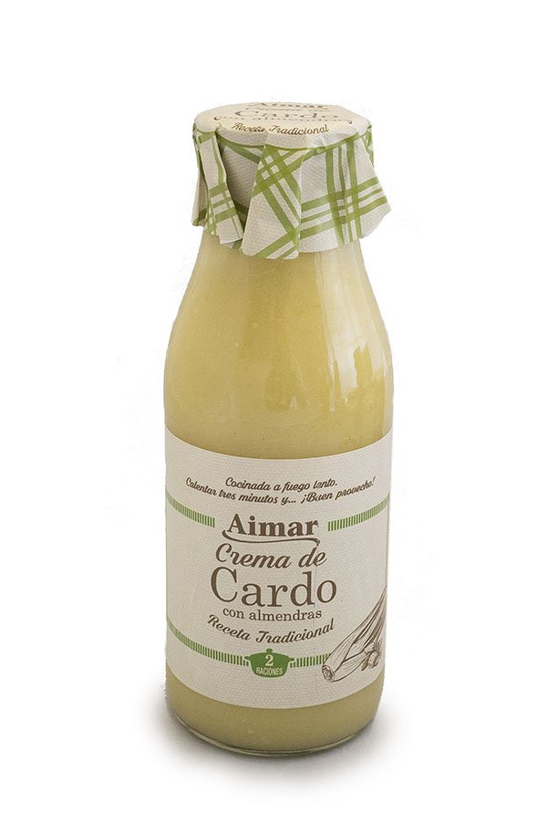 Crema de cardo con almendras Aimar